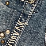 Miss Me  Low Rise Rhinestone Frayed Hem Stretch Jean Shorts Size 26 Photo 13