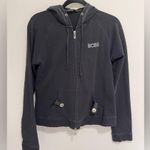 BCBG Bling Y2K Black Full Zip Hoodie Sweatshirt Women’s Sz L GUC Size L Photo 0