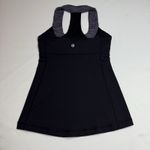 Lululemon Womens Black Space Dye Grey Scoop Neck Racerback Built In Bra Size 4 Photo 3