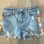 Tinseltown  Size 3 Bohemian Style Side Stripe Jean Shorts. Photo 1