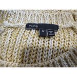 Vince Yellow and White Long Sleeve Knit Sweater Small S Photo 5