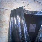 Michael Costello  x REVOLVE Tiana Mini Dress in Silver Size Small NEW Photo 2