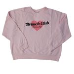 Wildfox NWT  Graphic Crewneck “Brunch Club Everyday” Sweatshirt Size Medium Photo 1
