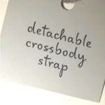 A New Day Black Alligator Print Structured Mini Crescent Tote Handbag from . NWT Photo 13