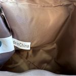 Kms California faux leather cosmetic bag envelope clutch NWOT Black Photo 7