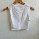 Babaton Aritzia Pointelle Tank Top White Knit Small S Photo 5