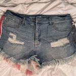 Mossimo Supply Co American Flag Jean Shorts Photo 0
