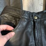 Vintage Vakko Sport Chocolate Brown Leather Pants Photo 3