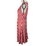 Max Studio X-Large A-Line Dress Chevron Sleeveless Stretch V-Neck Pullover Multi Photo 5