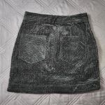 Urban Outfitters Black Corduroy Mini Skirt Small Black Zip Y2K Grunge Whimsigoth Photo 1