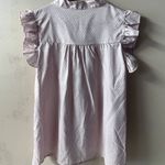 Light Pink & White Polka Dot LightWeight Blouse Size S EUC Photo 3