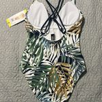 Hurley palms One Piece Swimsuit Bathing Suit Swimwear Summer Beach Small Photo 5