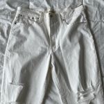 Madewell NWT White Ripped The Perfect Straight Vintage Jeans Photo 2