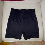 Amazon Women's Black High-Waisted Shorts from Size Large Ribbed Photo 0