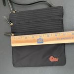 Dooney & Bourke  North South Triple Zip Black Nylon Embroidered Duck Crossbody Photo 7