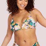 Volcom NWT Women's Had Me at Aloha Crop Bikini Top - Small Photo 2
