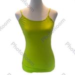 Arizona Jeans Neon Green Adjustable Spaghetti Strap Bodycon Tank Top Size Small Photo 0