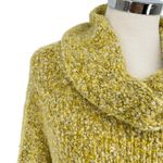 Free People  BFF Sweater Cowl Neck Textured Oversized Quince Yellow Green Size XS Photo 2