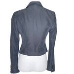 Guess Women's Artisian Blazer Black Pin Stripe Metallic Buttons Size 4 Photo 1