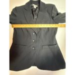 Ann Taylor  Black Blazer Size 0 Fitted Career Office Business Professional Jacket Photo 2