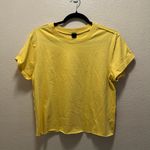 Wild Fable Yellow Short Sleeve Cut Off Crop Top Cropped T-Shirt Size Small Photo 1