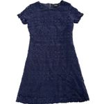 Lulus Dress Womens X Small Blue Lace Mini Love You For‎ Eternity Shift Flirty Size XS Photo 2