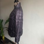 Kensie  Quilted Ombré Purple Gray Shiny Puffer Jacket Coat Size Small Photo 8