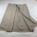 Requirements Vintage Natural Linen Wrap Maxi Skirt 14 USA Made Photo 1