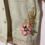 Koret Beige business top for women Floral Embroidery Tan Size 12 Photo 1