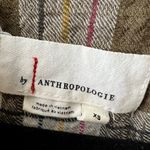 Anthropologie Isadora Button Back Plaid Tunic Popover long sleeve Shirt XS Photo 5