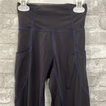 p'tula P’Tula High Rise Side Pocket Leggings Black Blue Photo 1