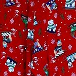 Dogs on Sleds‎ Christmas Holiday Red Pajama Pants Sz XL Photo 4