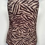 Michael Kors Size 8 Swimsuit Womens One Piece Animal Print One Shoulder Brown Photo 10
