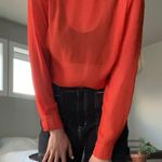 Cotton On orange sheer blouse š Photo 0