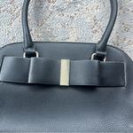 Apt. 9  Bow Dome Satchel Purse Black Silver Photo 4