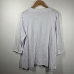 Sharagano Cardigan Women Size XL 3/4 Sleeve Mixed Buttons Shark Bite Lagenlook Photo 1