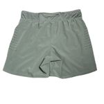 Under Armour  HeatGear Fitted Women's Running Shorts Gray LG Athletic Gym Workout Photo 3