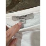 ALLSAINTS  cotton sweatshirt top long sleeve white sz M Photo 3