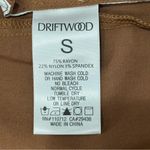 Driftwood  Gigi Puff Sleeve Jacket Faux Leather Cognac Brown Small New Moto Fall Photo 7