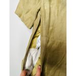 Sandro  Women's Brown Army Green Linen Blend Linoa Shirt Dress Size 36 Photo 4