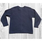 VTG Boiled Wool Cardigan Sweater Women's Size Large Eagle's Eye Button Jacket Blue Photo 4