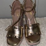 mix no. 6  Metallic Gold Studded Sandals Photo 0