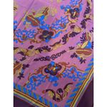 PINK POLYESTER scarf 54" in MADE IN ITALY Musical Viola Violin Trumpet Drum Photo 1