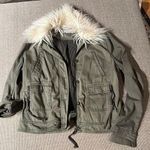 Anthropologie Faux fur collard utility jacket Photo 0