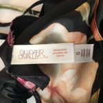 Gilligan & OMalley Floral Black Satin Nightgown Slip Dress Strappy S Photo 2