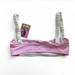 Strawberry Milk Mob Pink and Cream Bikini top Bandeau Strawberry Milk Top small Photo 2