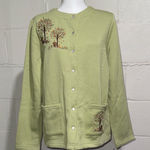 Breckenridge Sage Green Snap Button Cardigan Photo 0