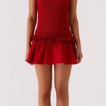 Peppermayo Garden Kisses Shirted Mini Dress - Red Photo 1