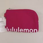 Lululemon NWT Clippable Card Pouch Passionate & White Wordmark Photo 6