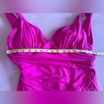 Ralph Lauren Lauren PLUMERIA Beach Club Solid Twist One-Piece Swimsuit 18W Photo 2